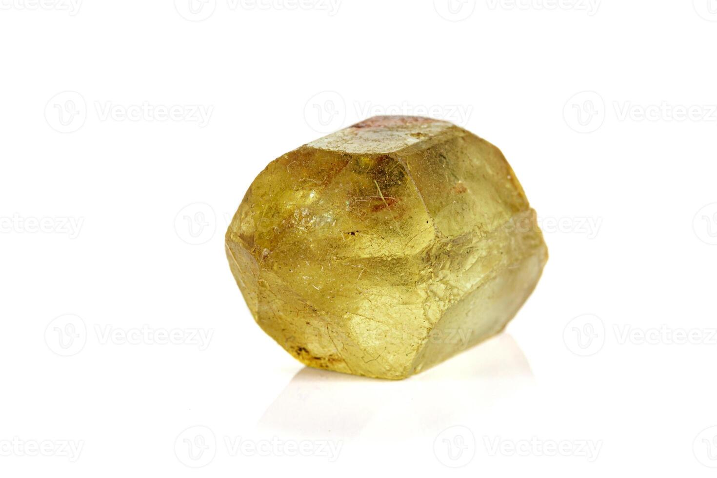 Macro stone Apatite mineral on white background photo