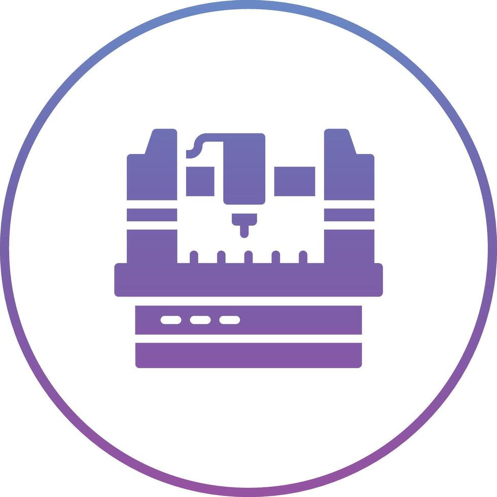 Cnc Machine Vector Icon