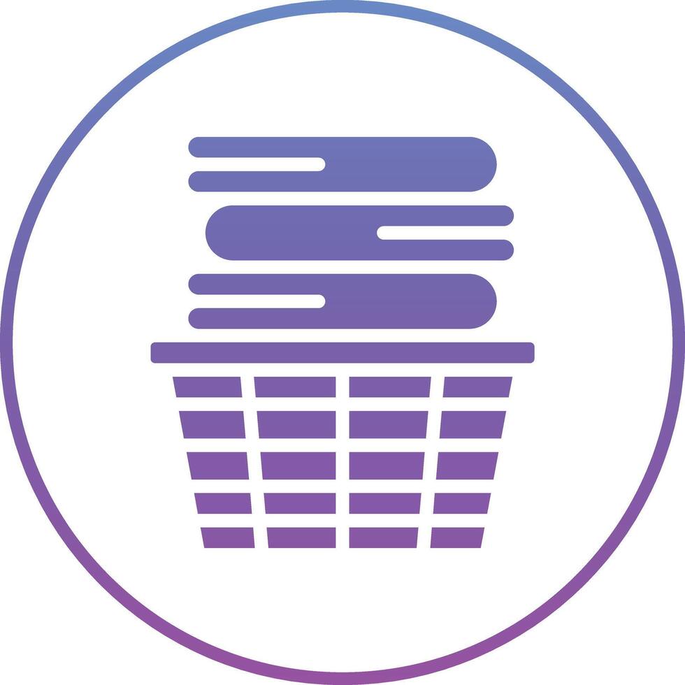 Clothes Basket Vector Icon