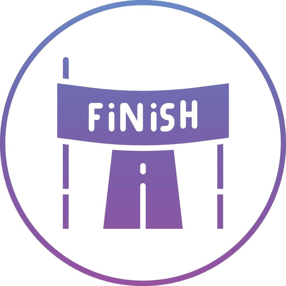 Finish Line Vector Icon