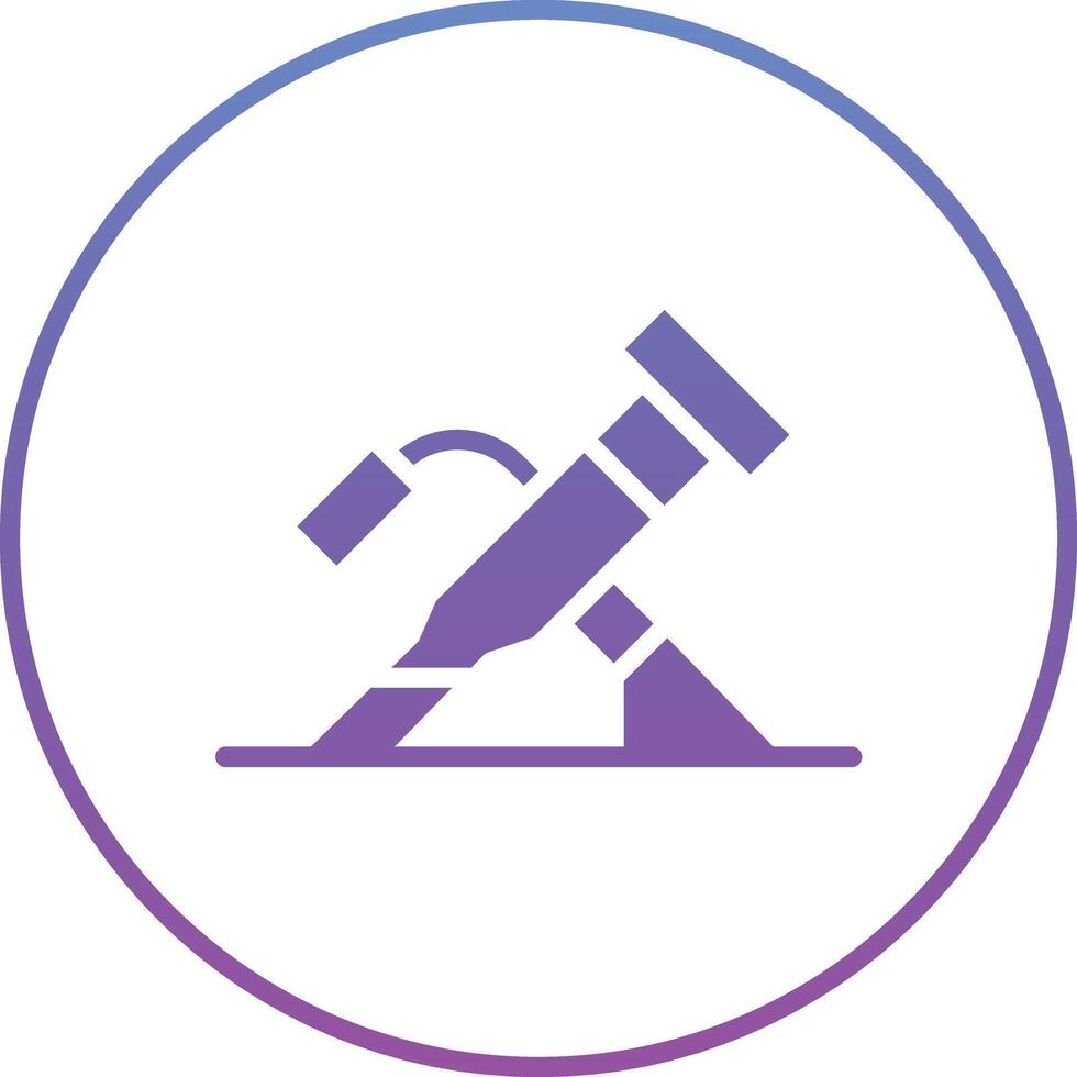 Army Mortar Vector Icon