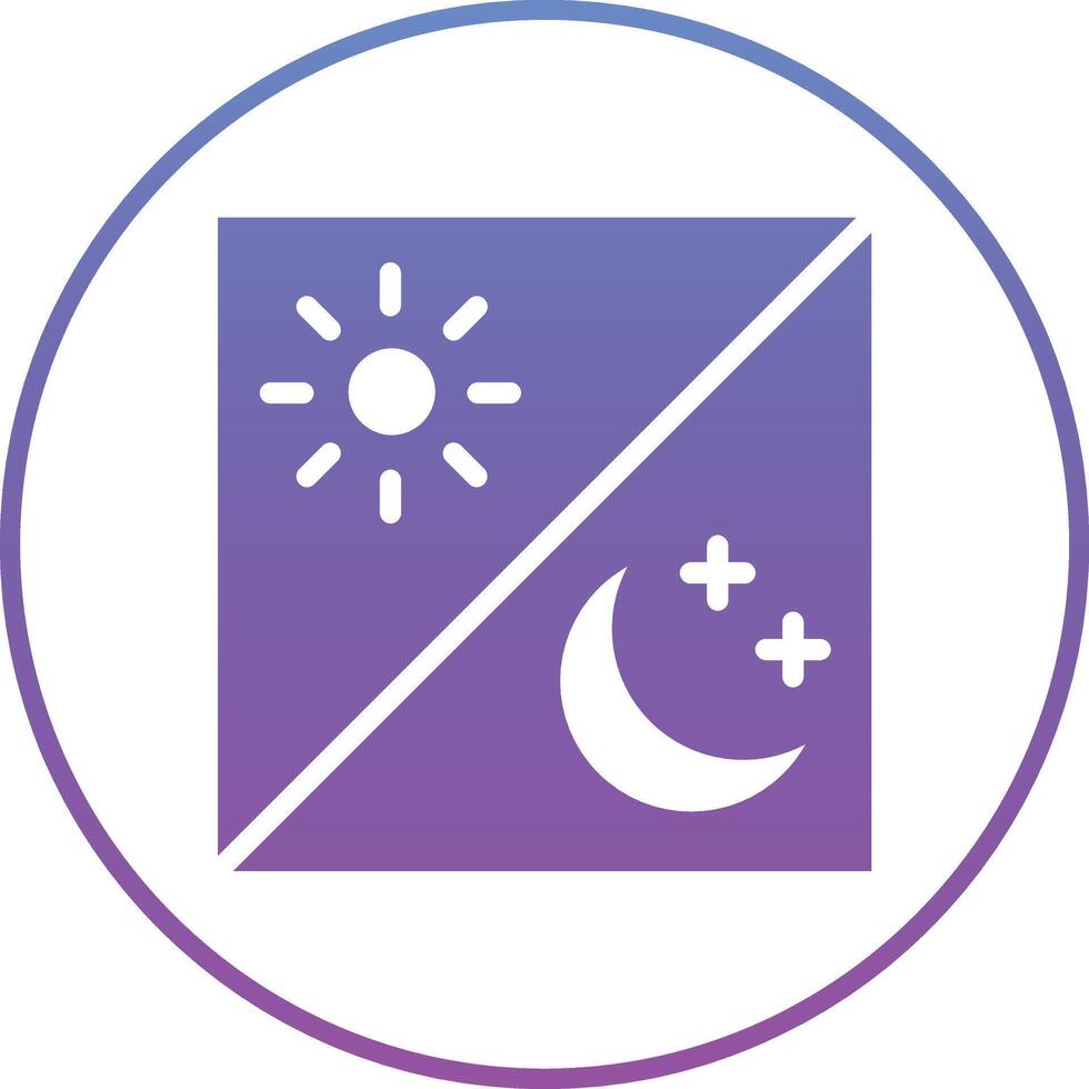 Day and Night Vector Icon