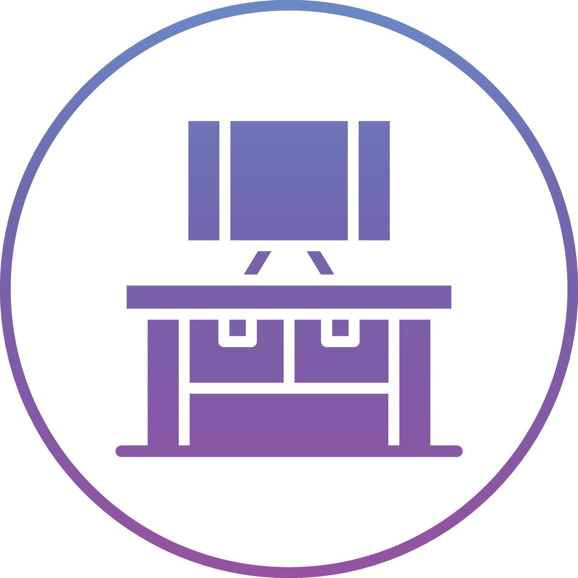 Computer Table Vector Icon 38121248 Vector Art at Vecteezy