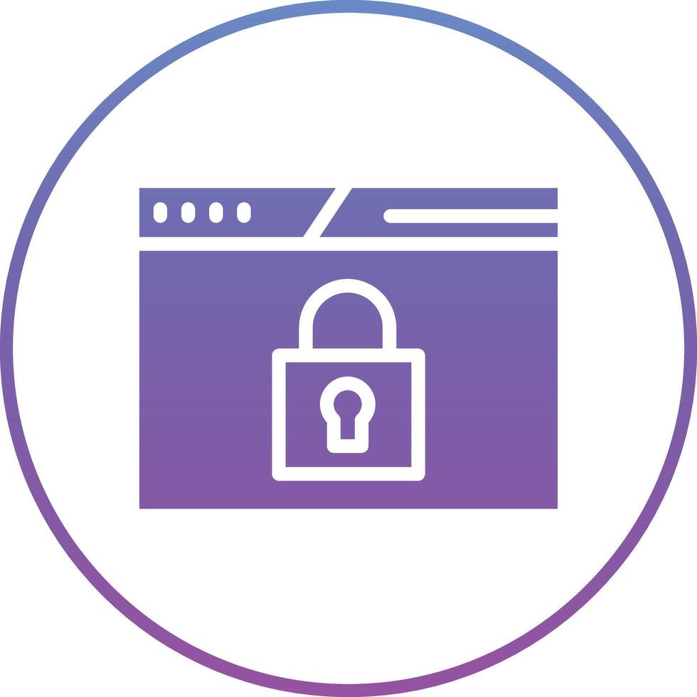 Website Security Vector Icon