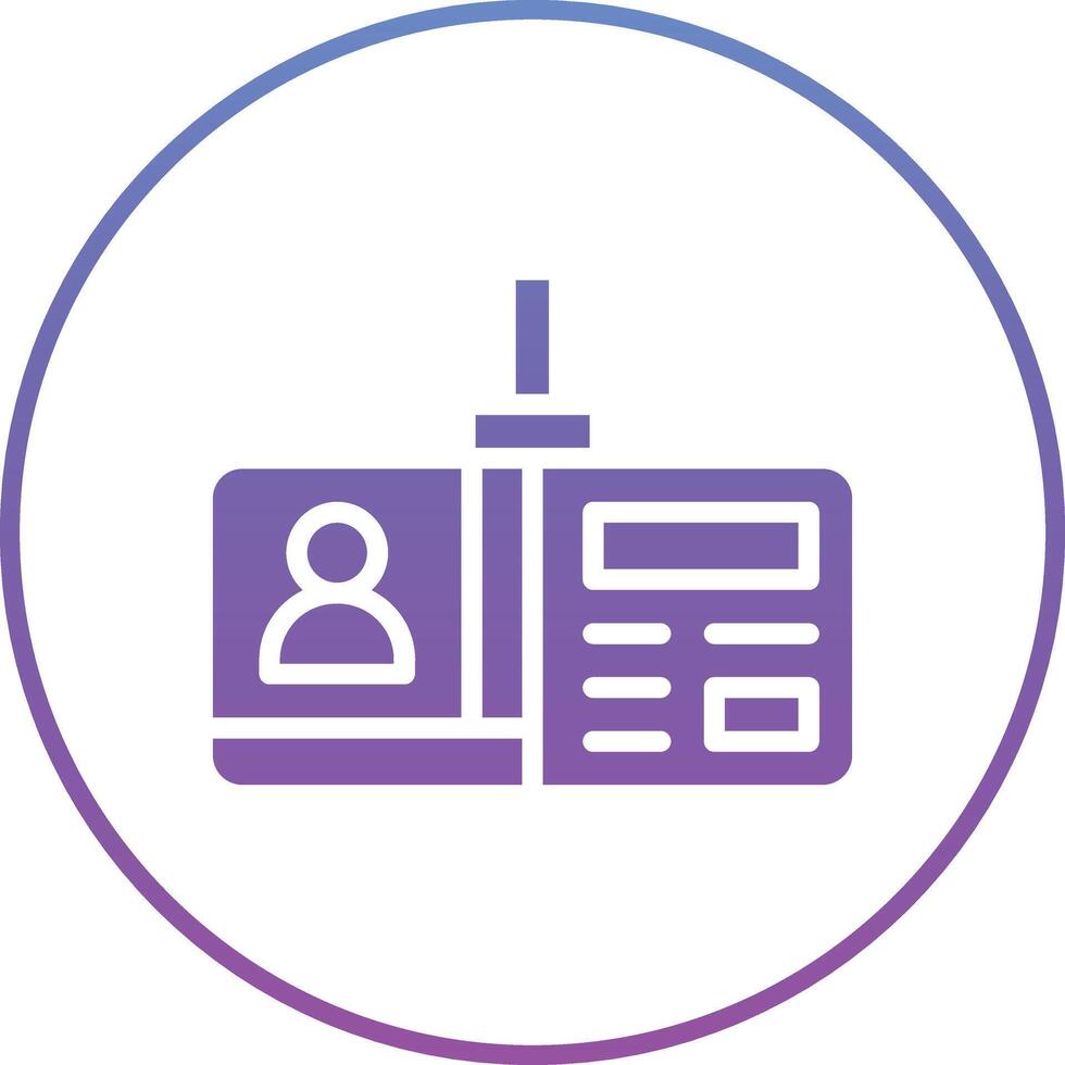 Identification Card Vector Icon
