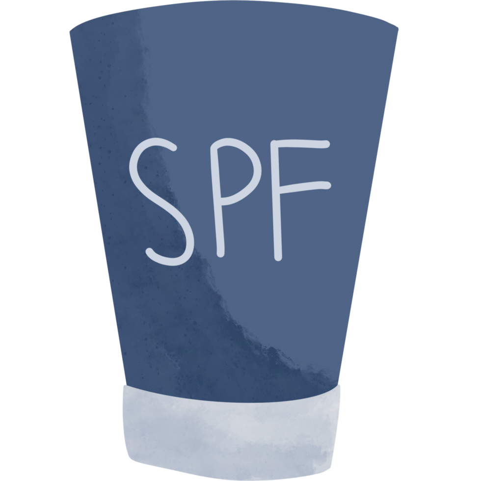 Sun protection SPF illustration png