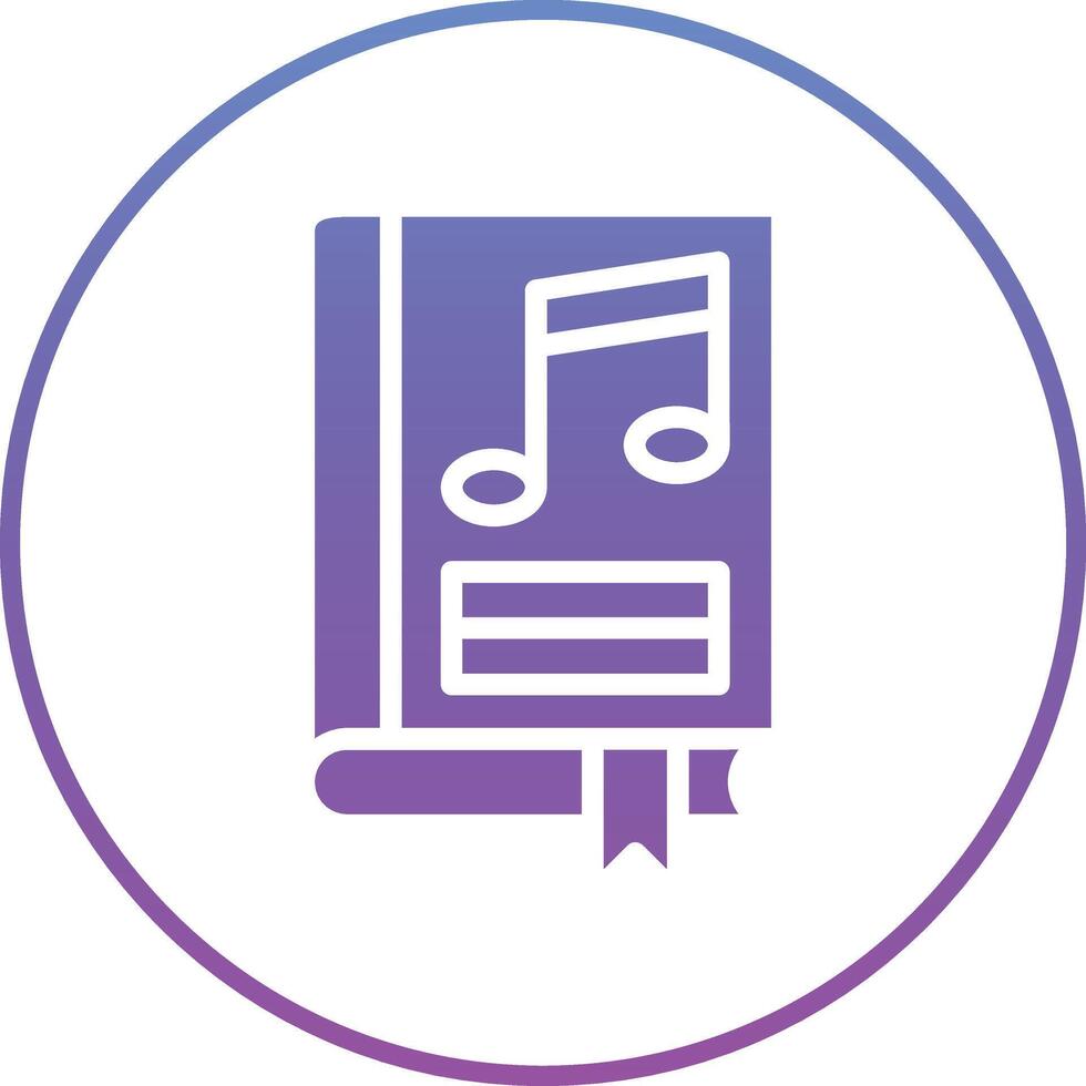 Music Book Vector Icon