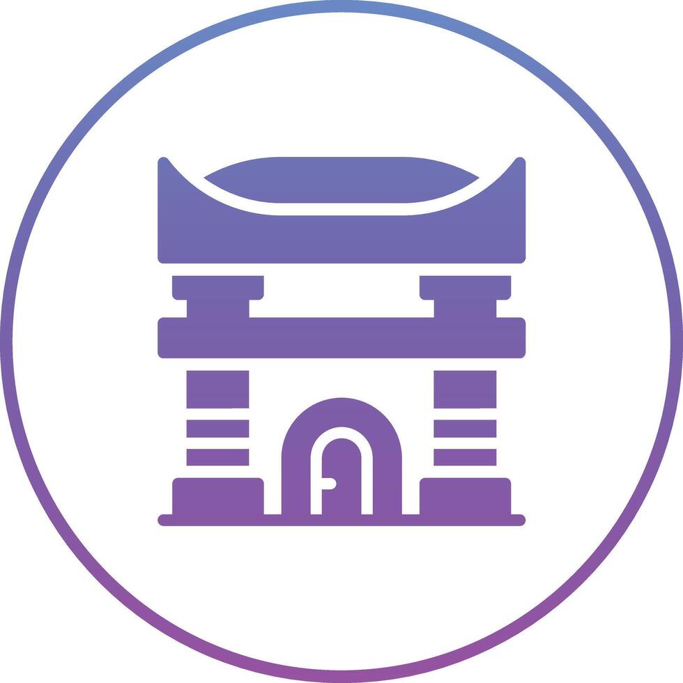 Torii Gate Vector Icon