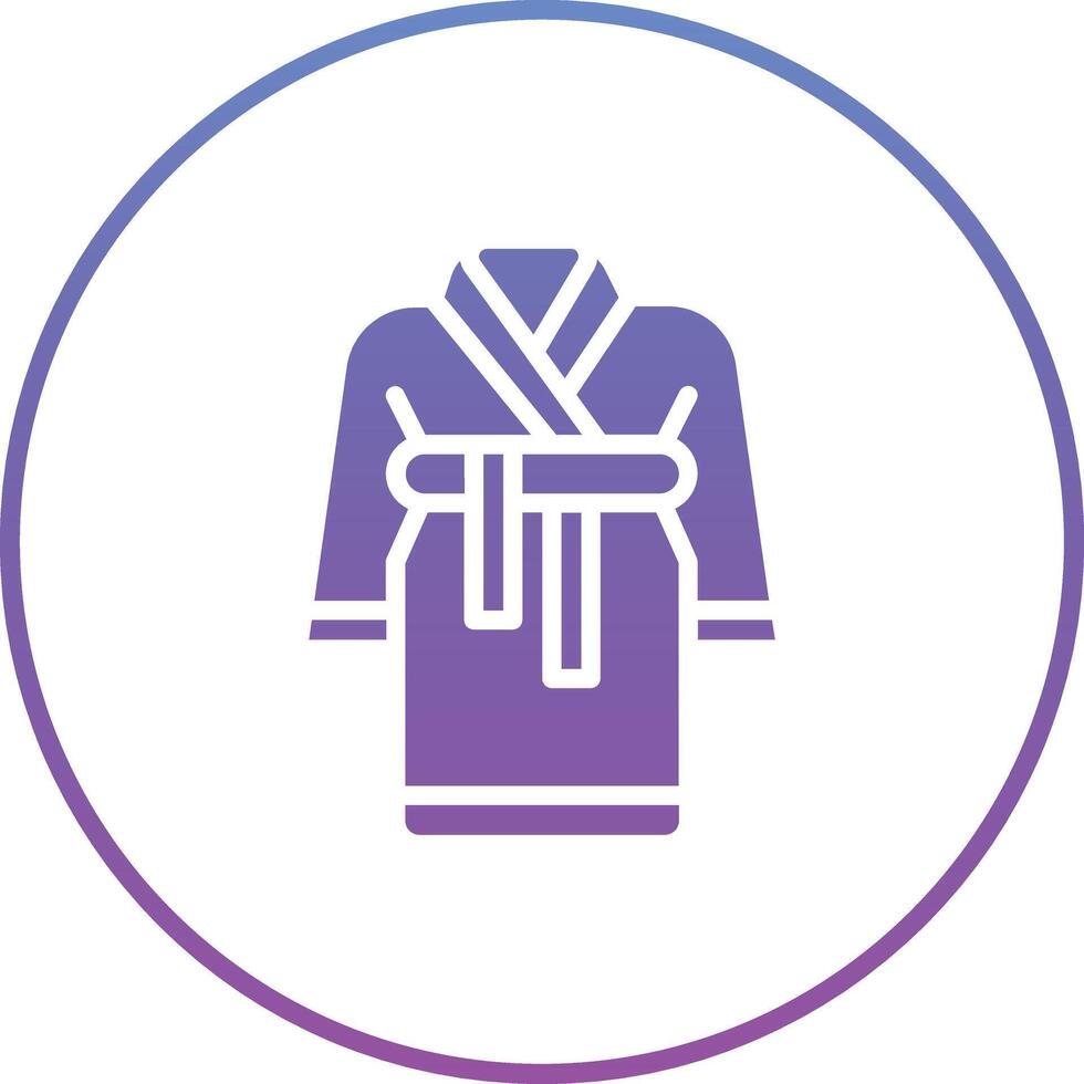 Bath Robe Vector Icon