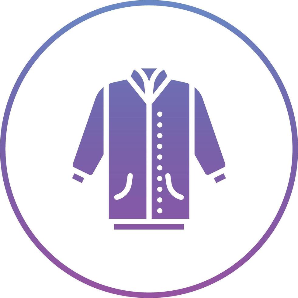 icono de vector de chaqueta