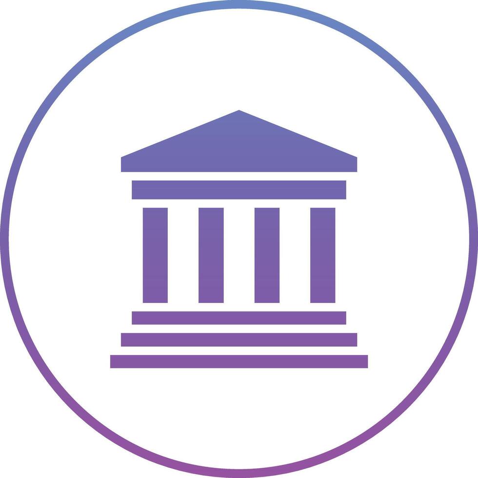 Greek Temple Vector Icon