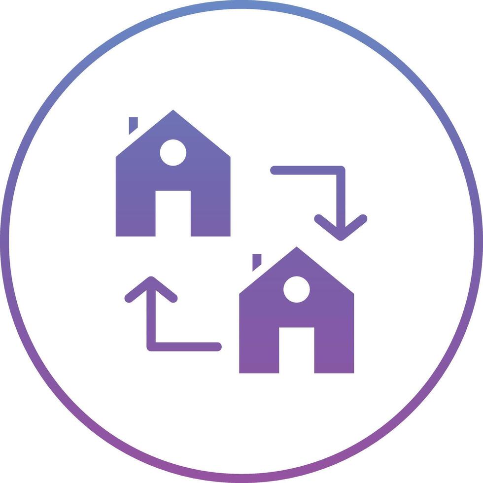 House Exchange Vector Icon