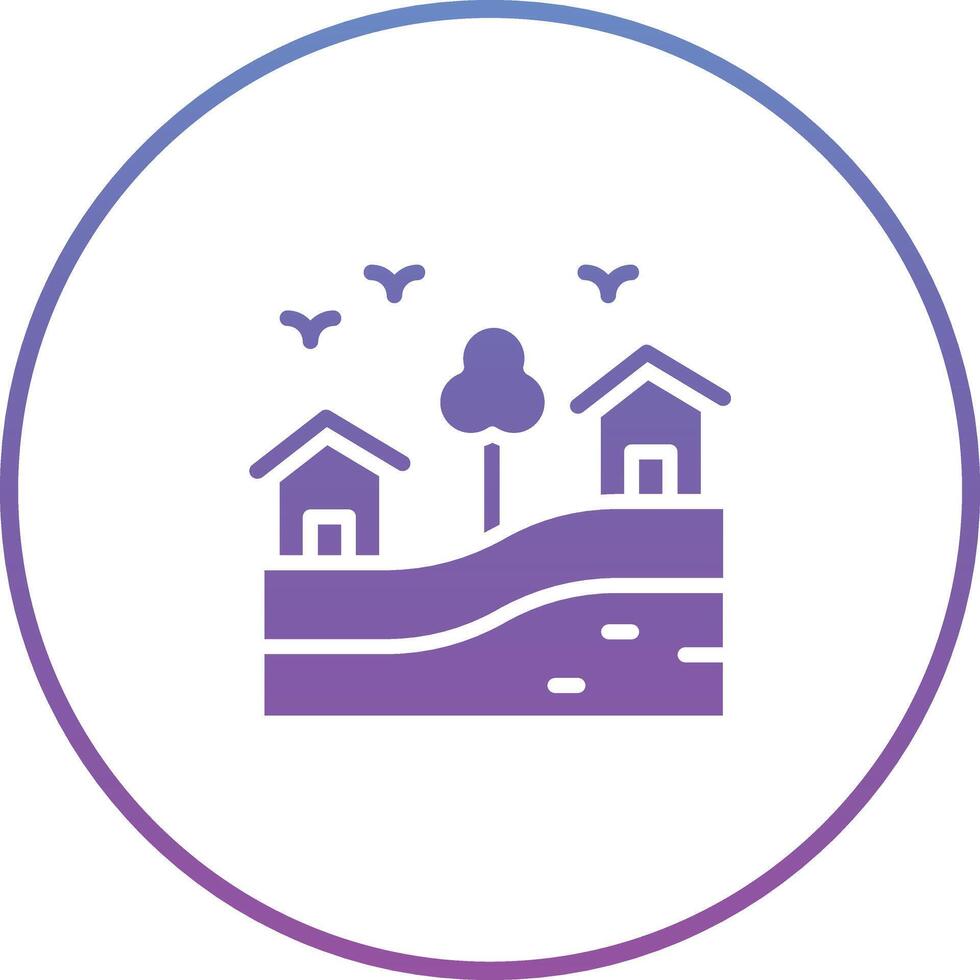 Village Vector Icon