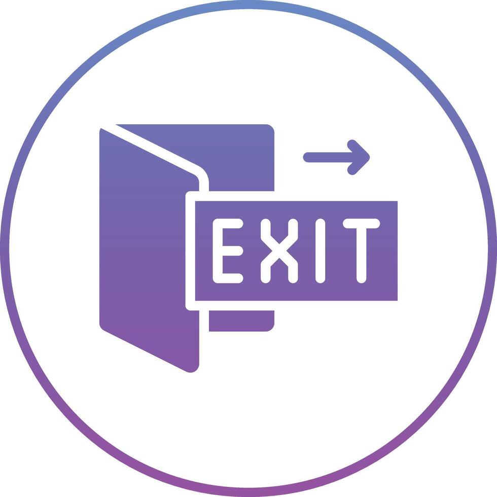 Fire Exit Vector Icon