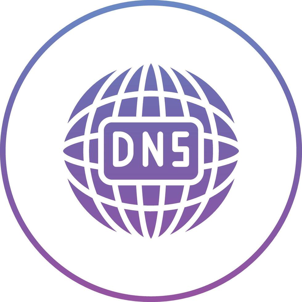 dns vector icono