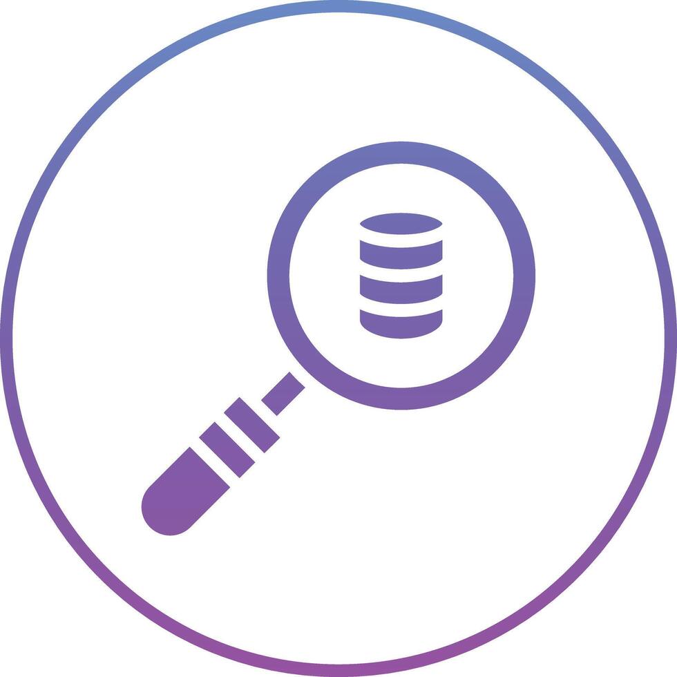 Search Database Vector Icon