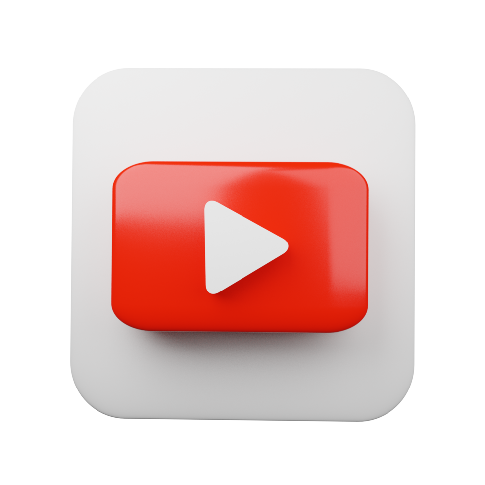 play button youtube, youtube video icon, logo symbol red banner, social media sign, mobile app, web video mark png