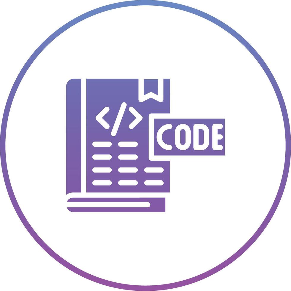 Coding Book Vector Icon