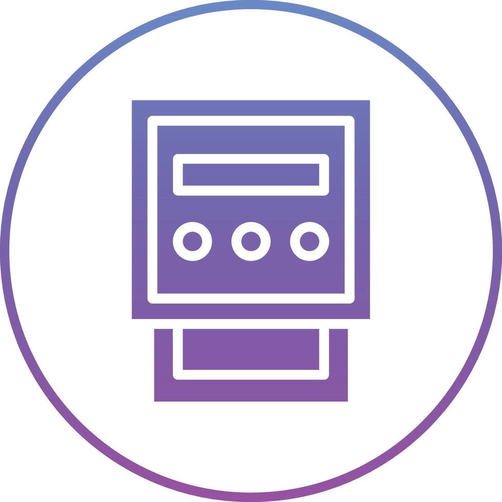 Electric Meter Vector Icon