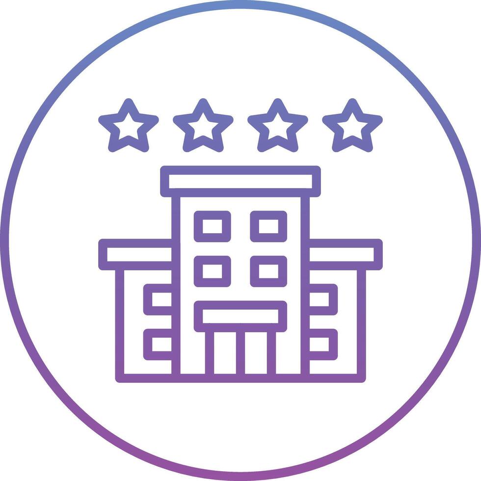 4 Star Hotel Vector Icon