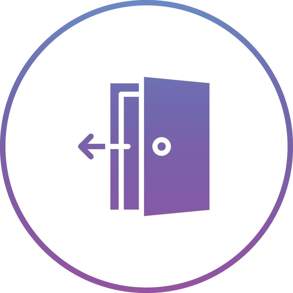 Exit Door Vector Icon