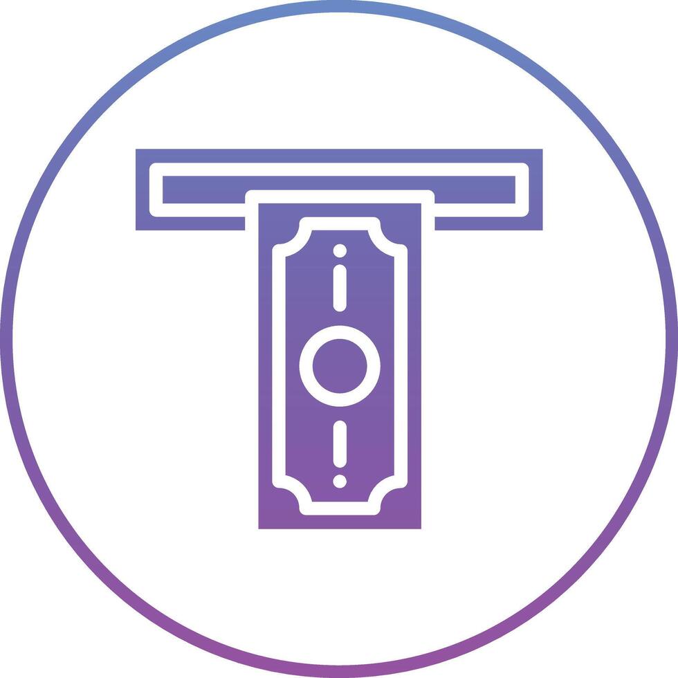 Cash Withdrawal Vector Icon