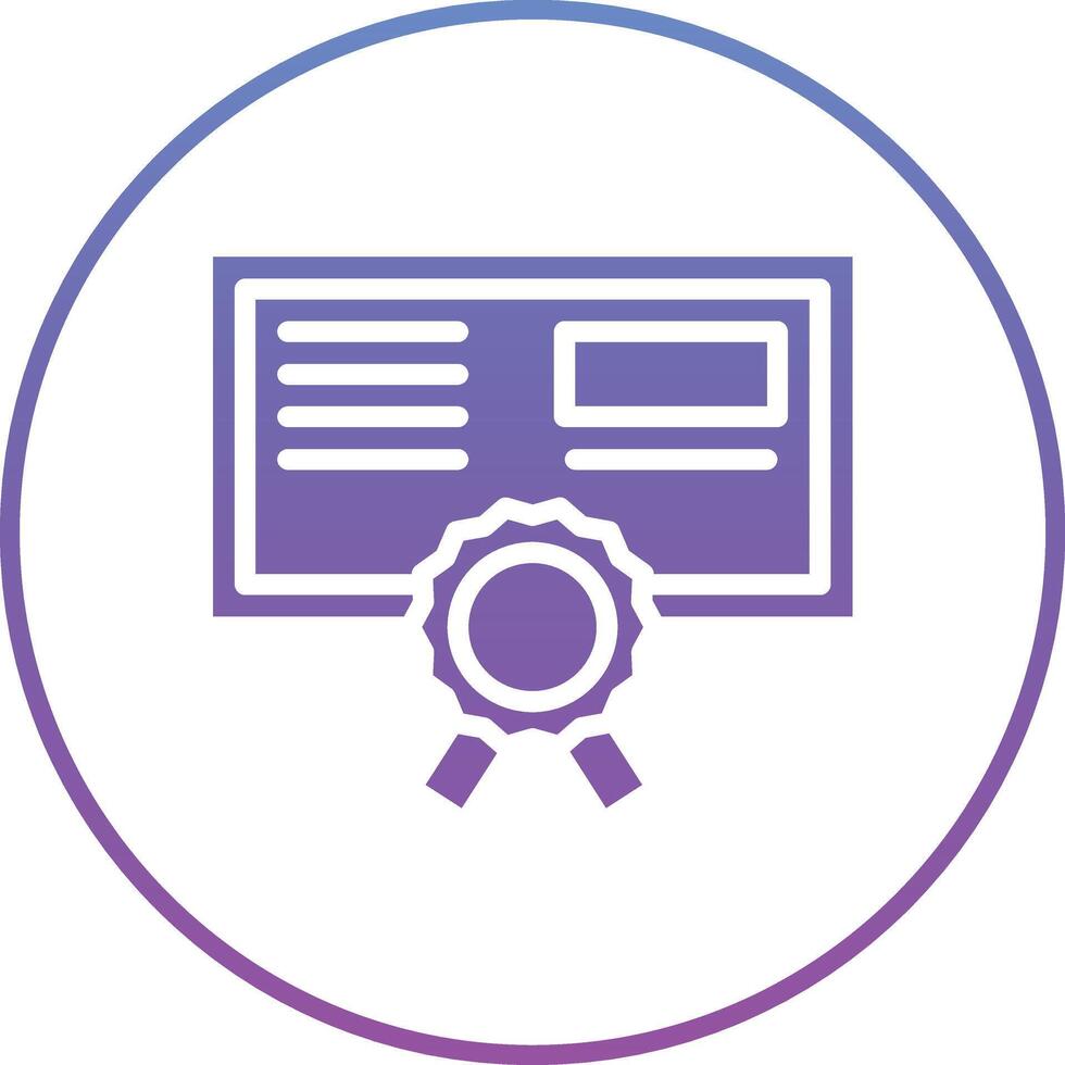 Certificate Vector Icon