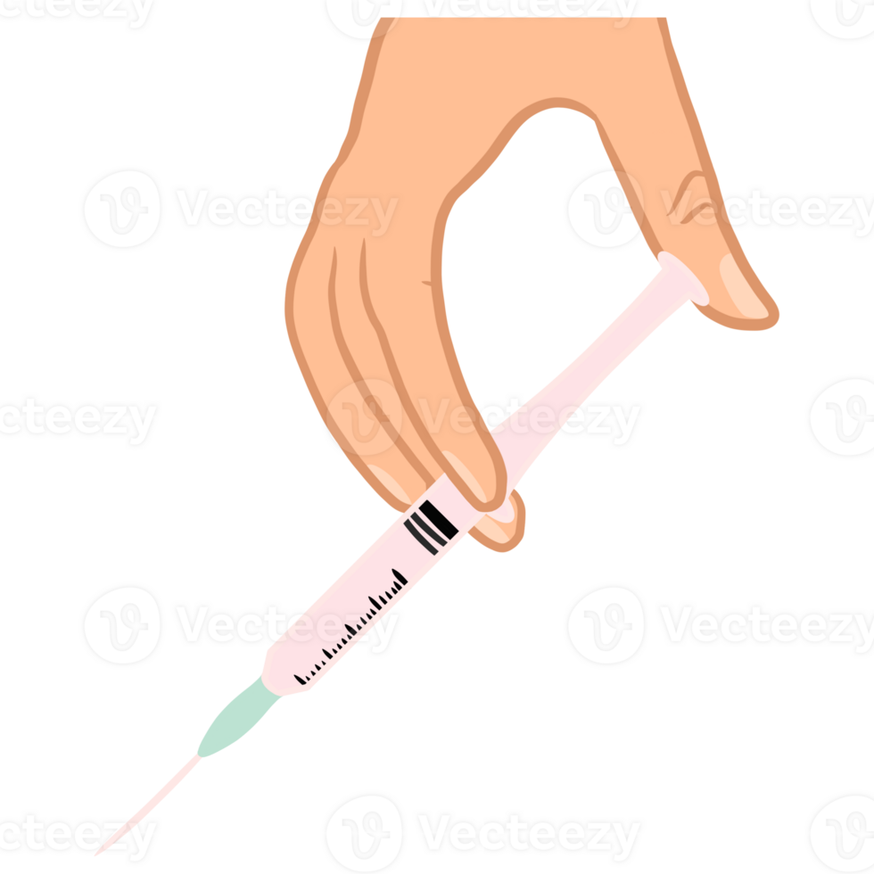 injectiespuit en handen png