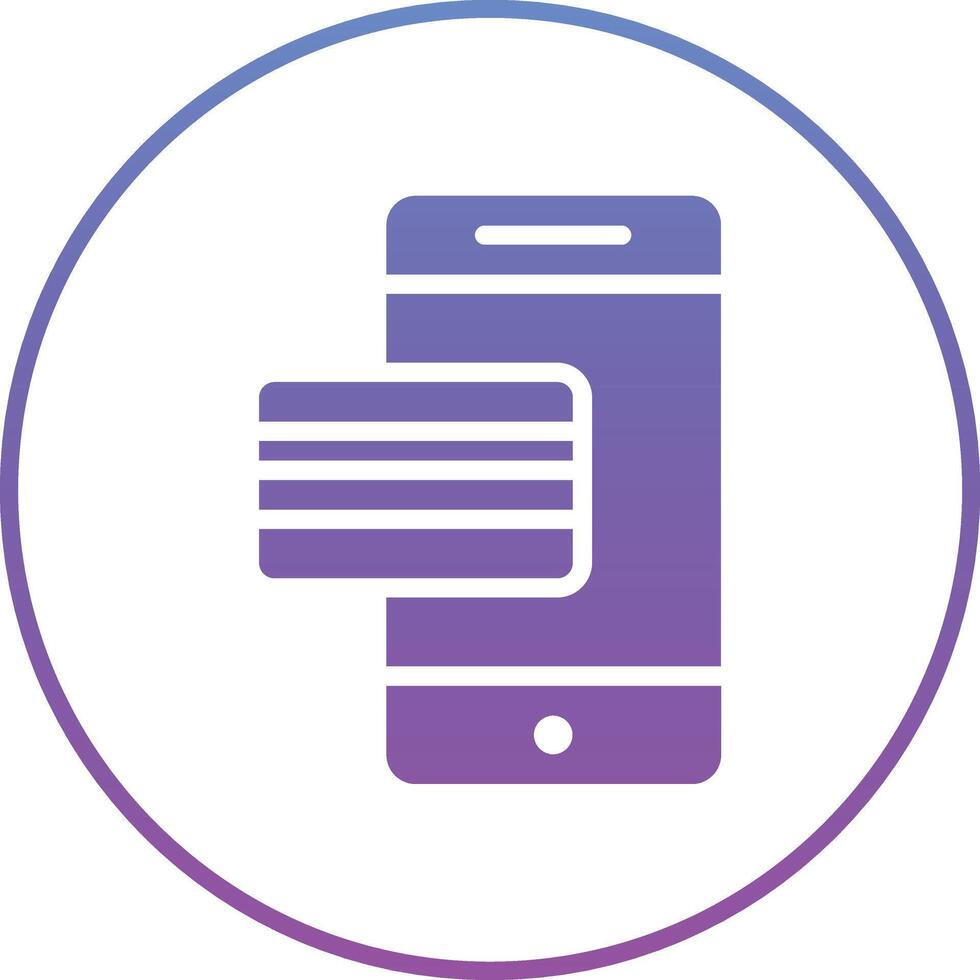 Mobile Banking Vector Icon