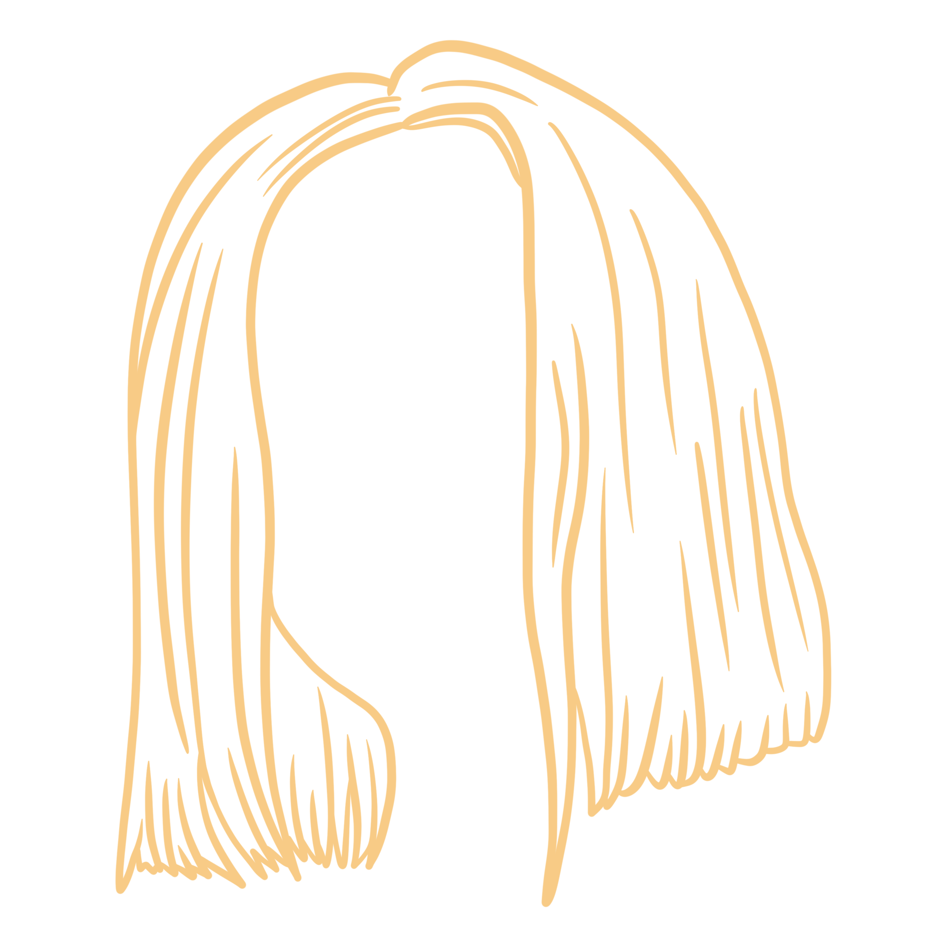 Short Woman Hairstyle Drawing 38123475 PNG