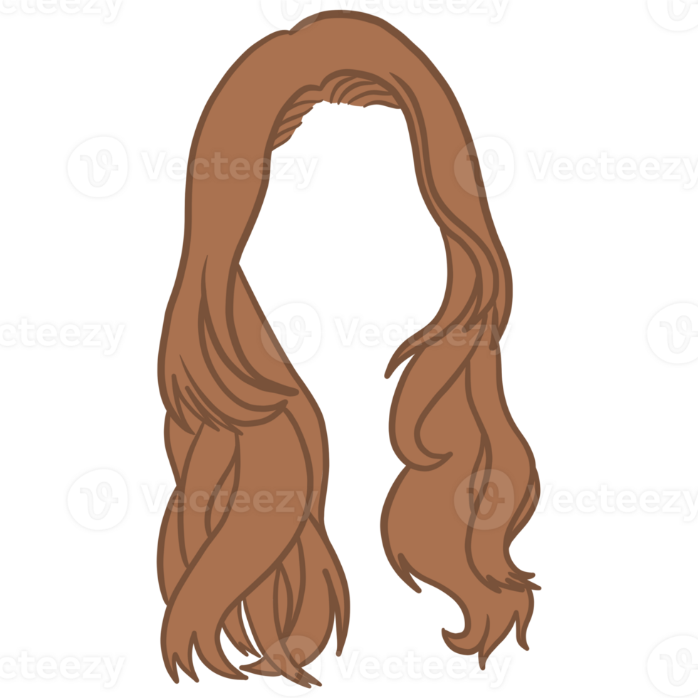 Brown Wavy Hairstyle png