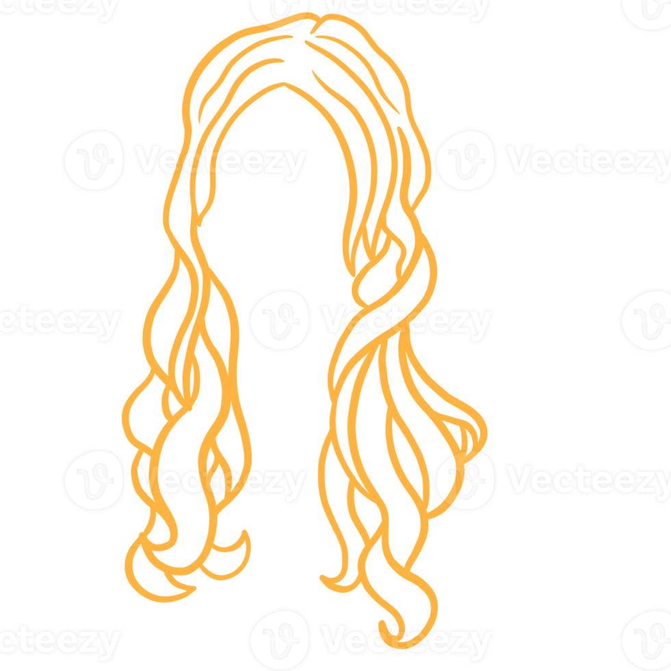 Long Woman Hairstyle png
