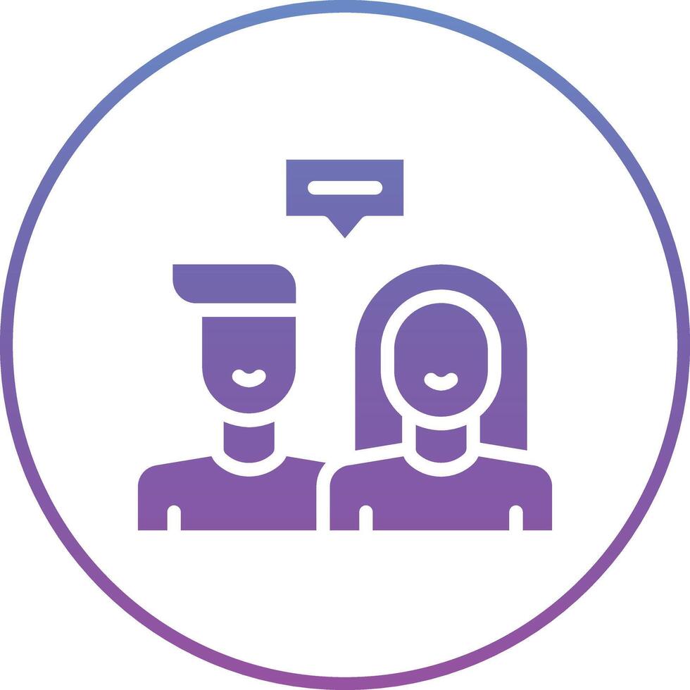 Couple Counseling Vector Icon