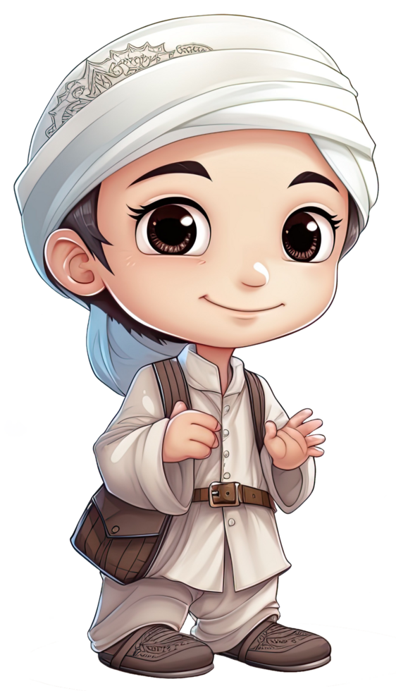 Cute Arabian Cartoon for Sticker and T-shirt png