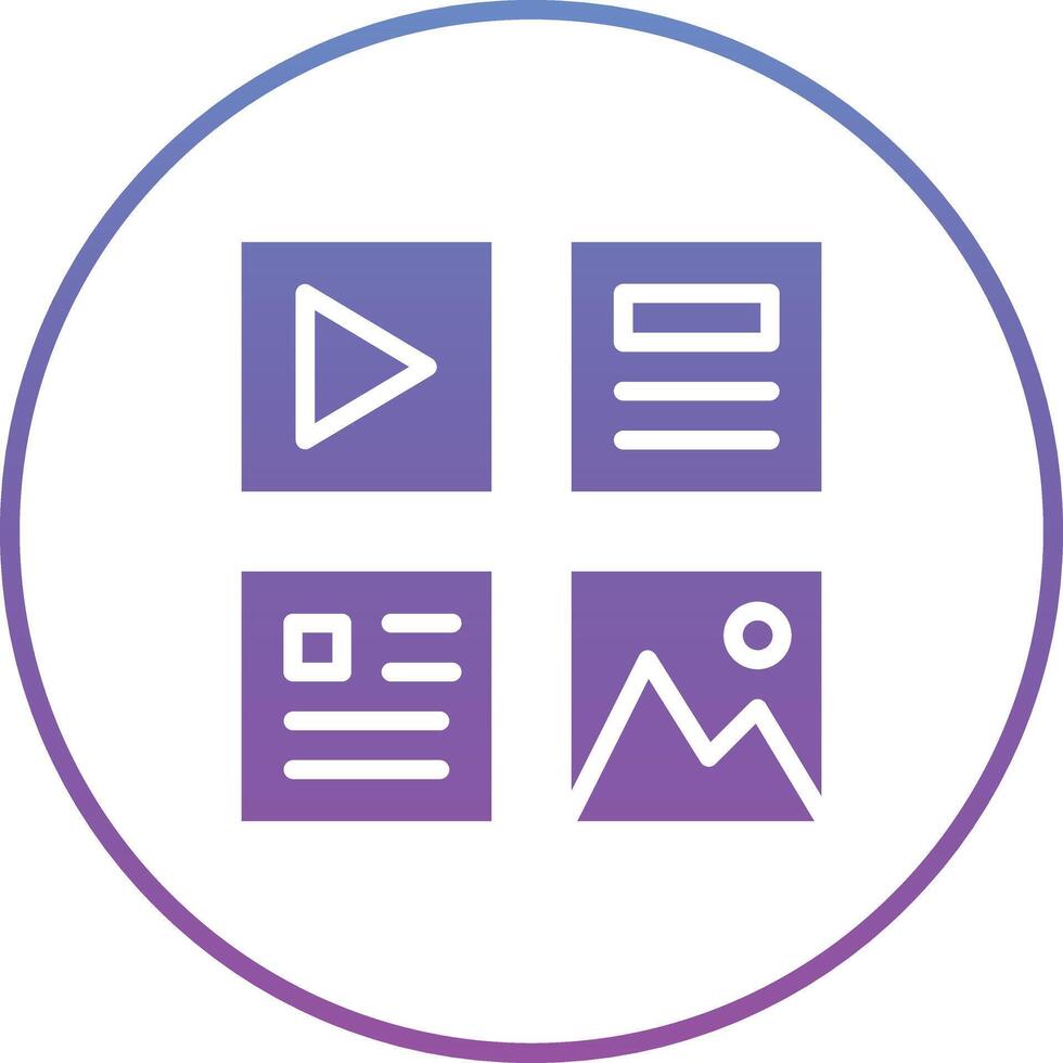 Online Content Vector Icon