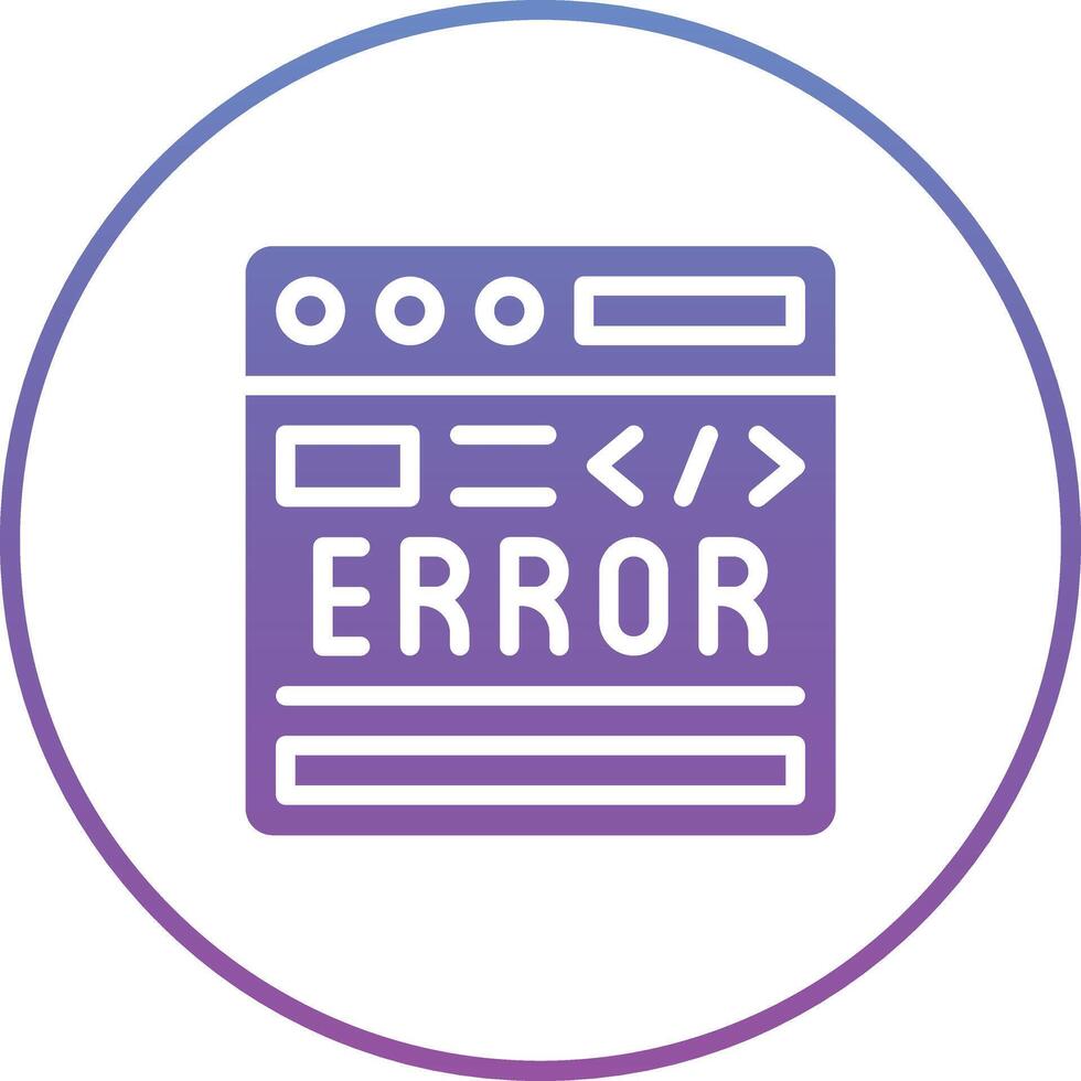 Code Error Vector Icon