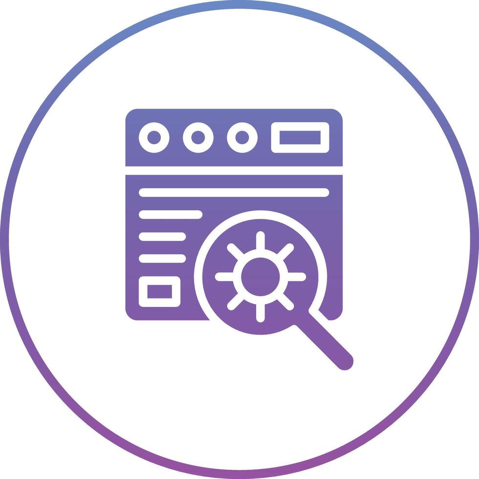 Website Bug Vector Icon
