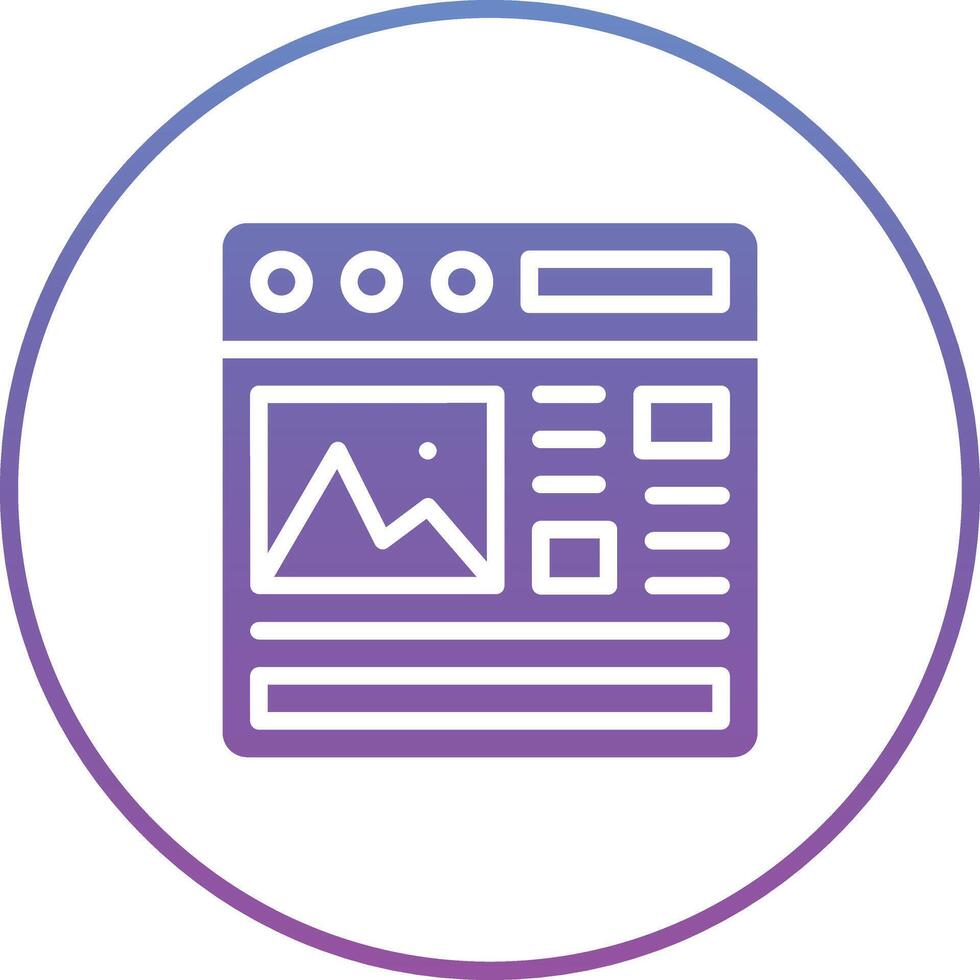 Landing Page Vector Icon