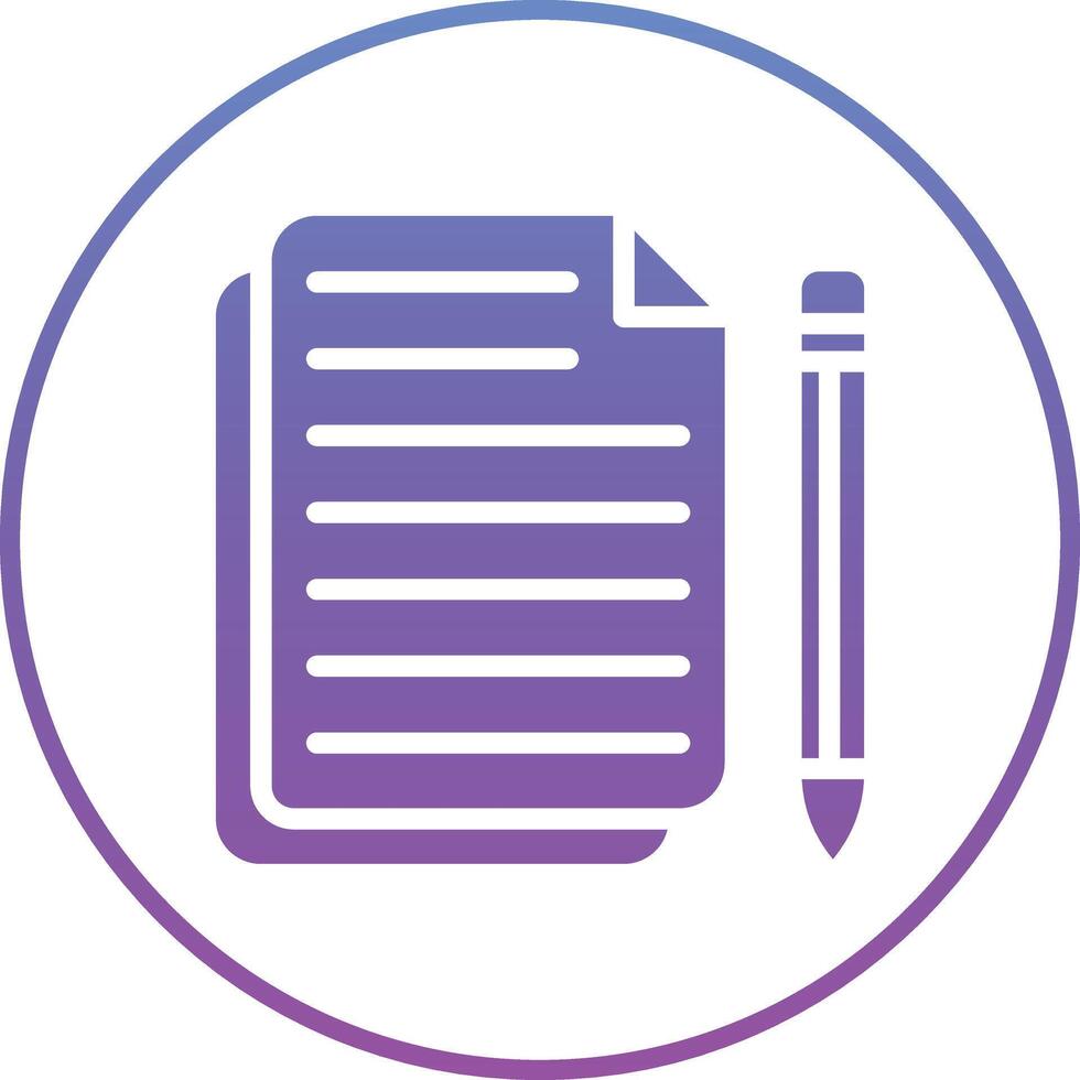 Blogging Vector Icon