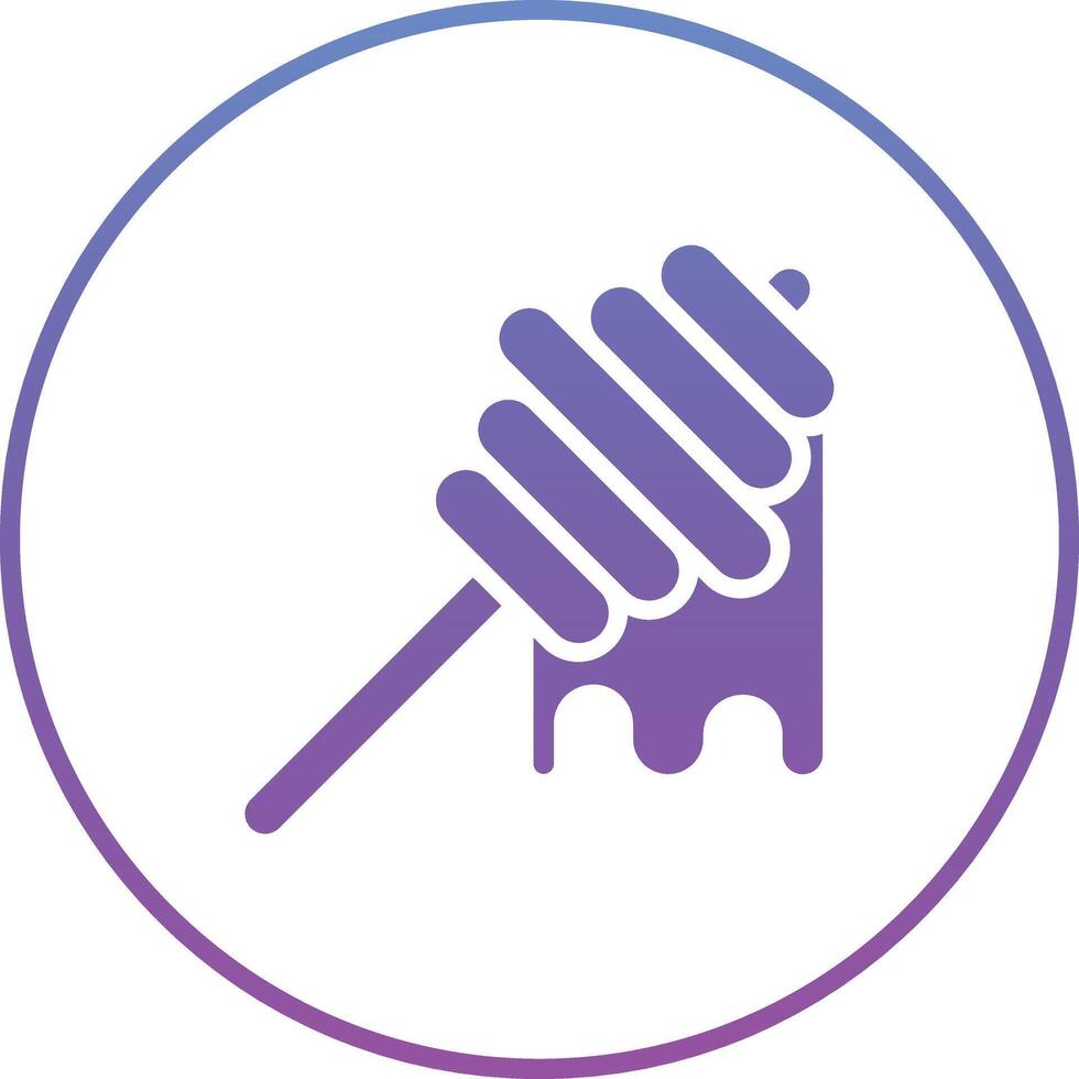 Honey Dipper Vector Icon