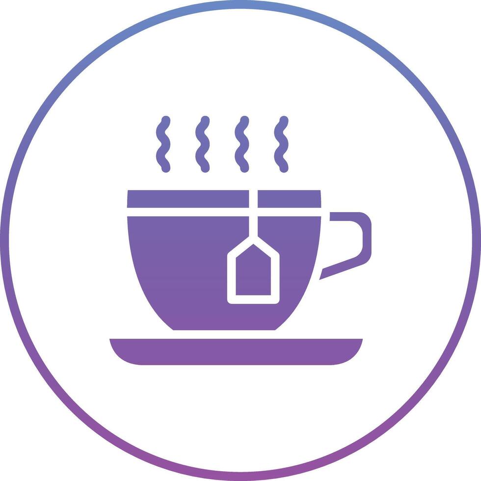 icono de vector de taza de té