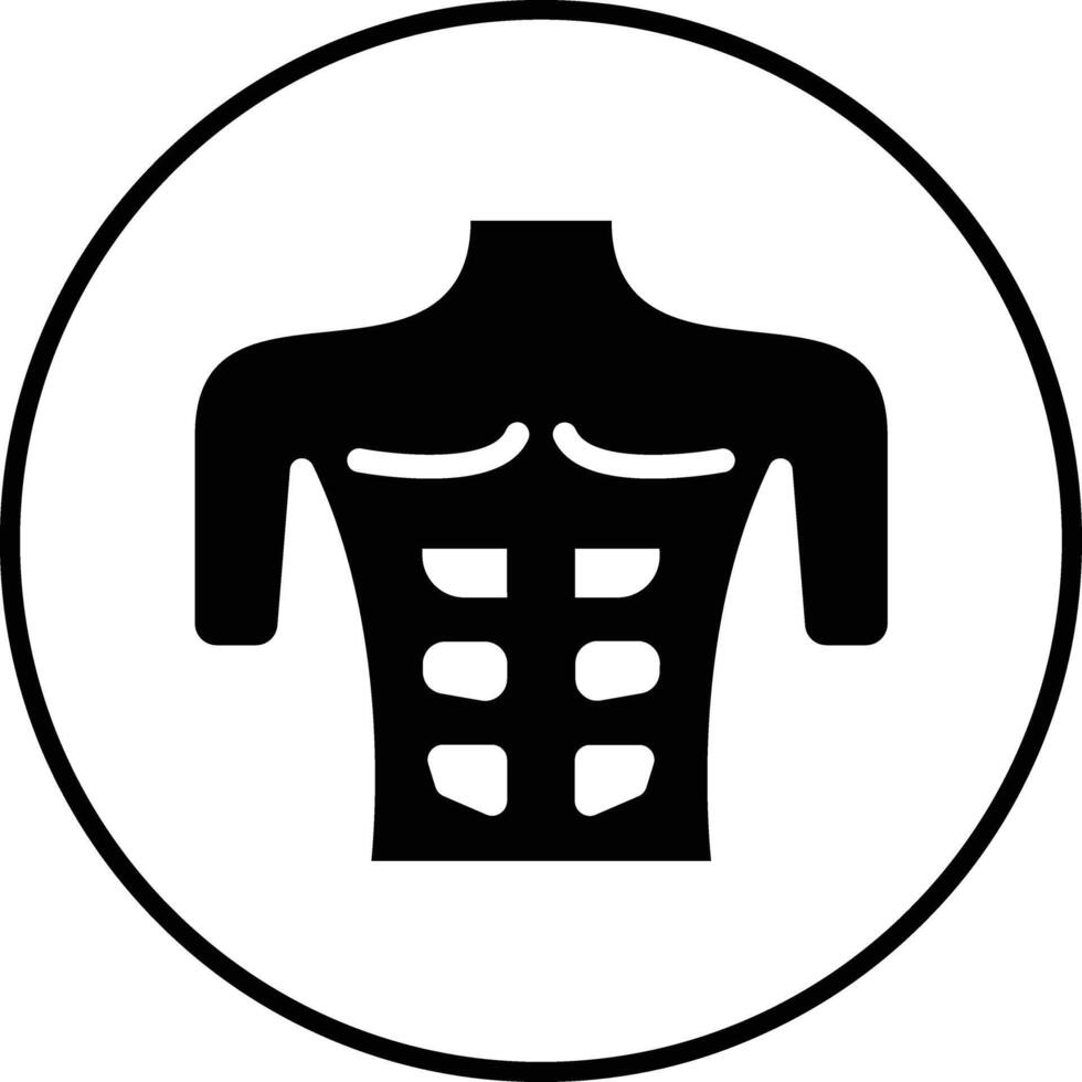 Chest Muscle Vector Icon