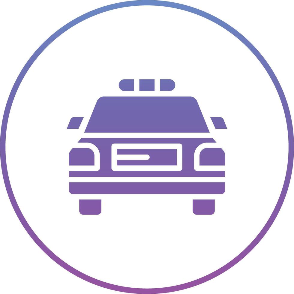 Police Car Vector Icon