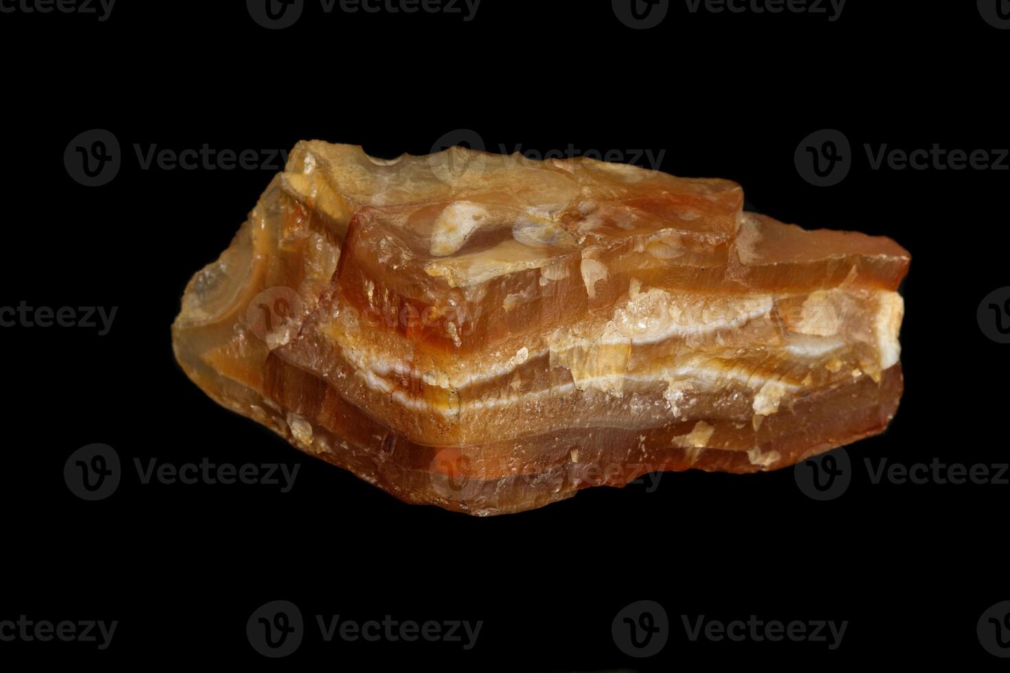 macro stone mineral agate on black background photo
