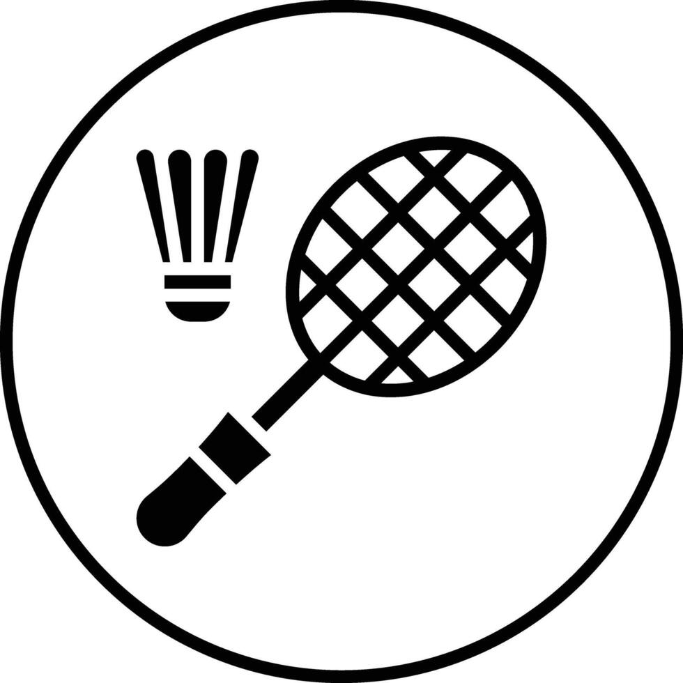 icono de vector de bádminton