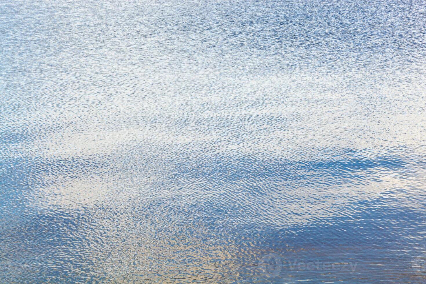 beautiful sea landscape with waves of blue color photo