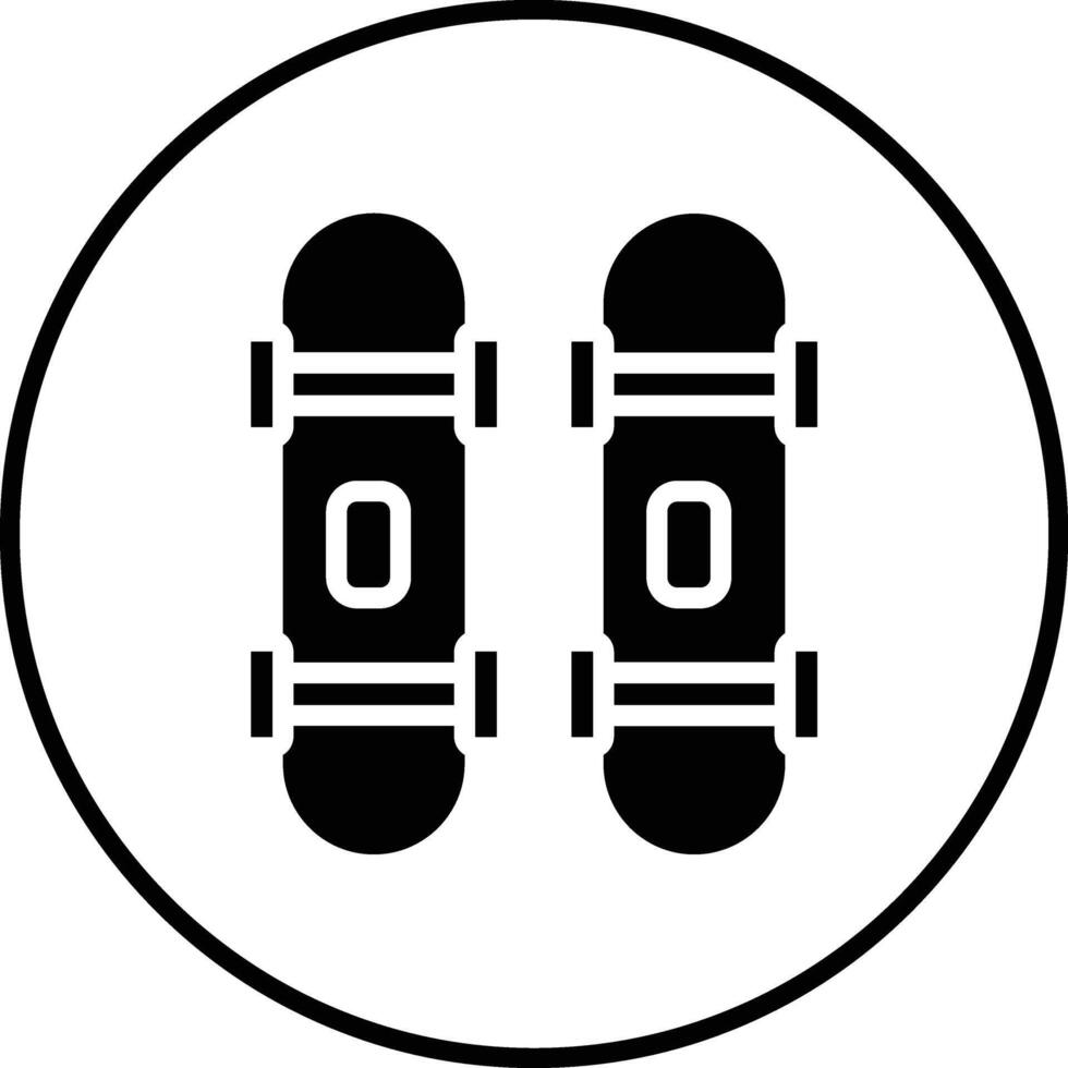 icono de vector de patineta