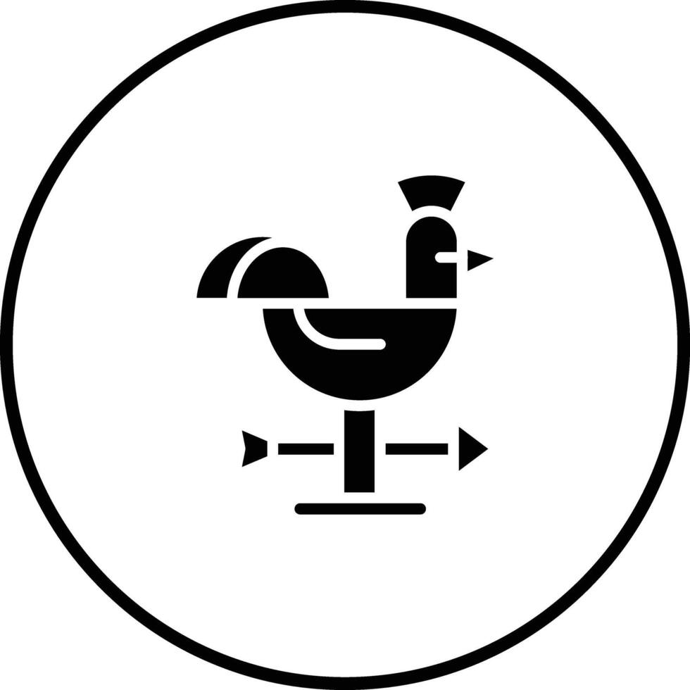 Weather Vane Vector Icon