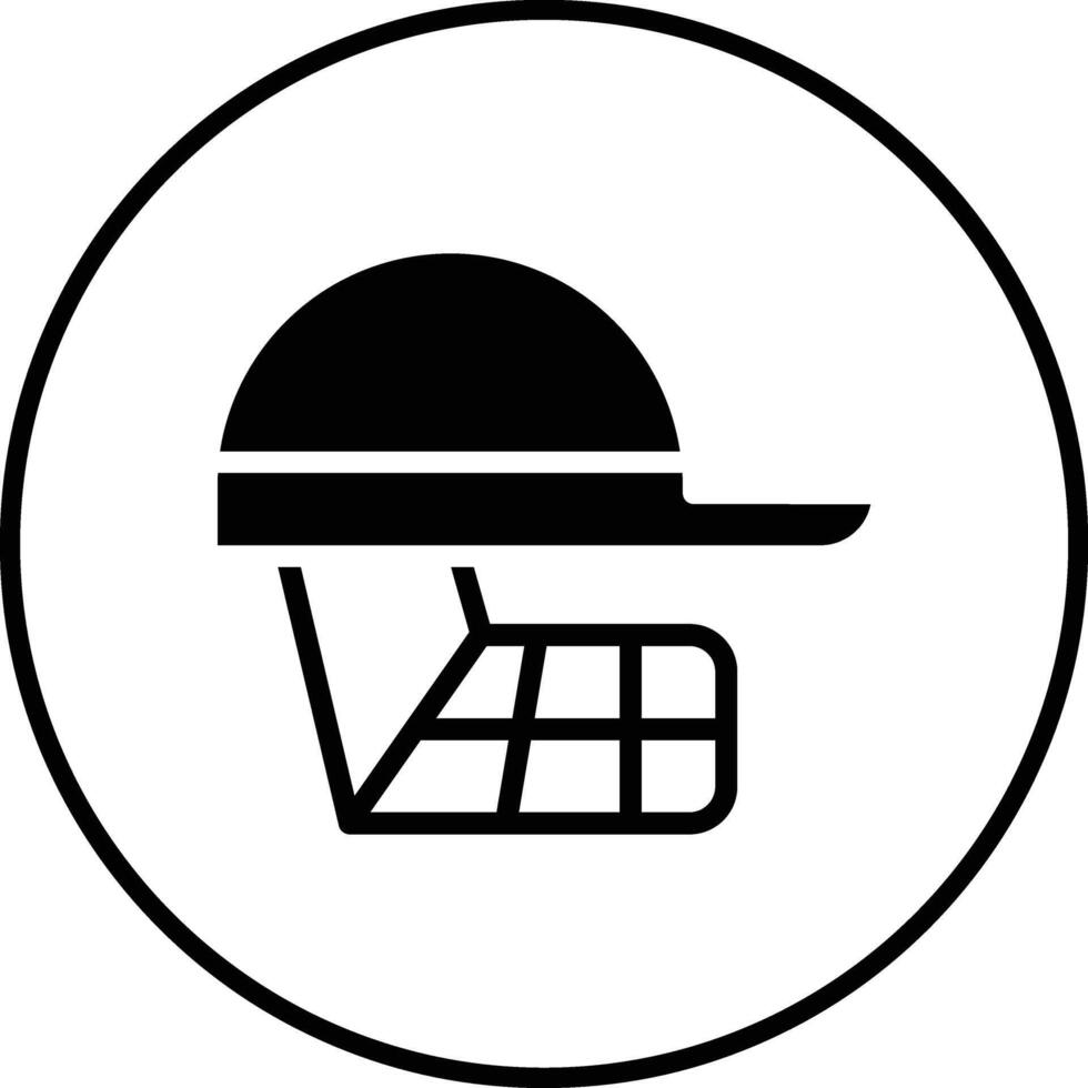 icono de vector de casco