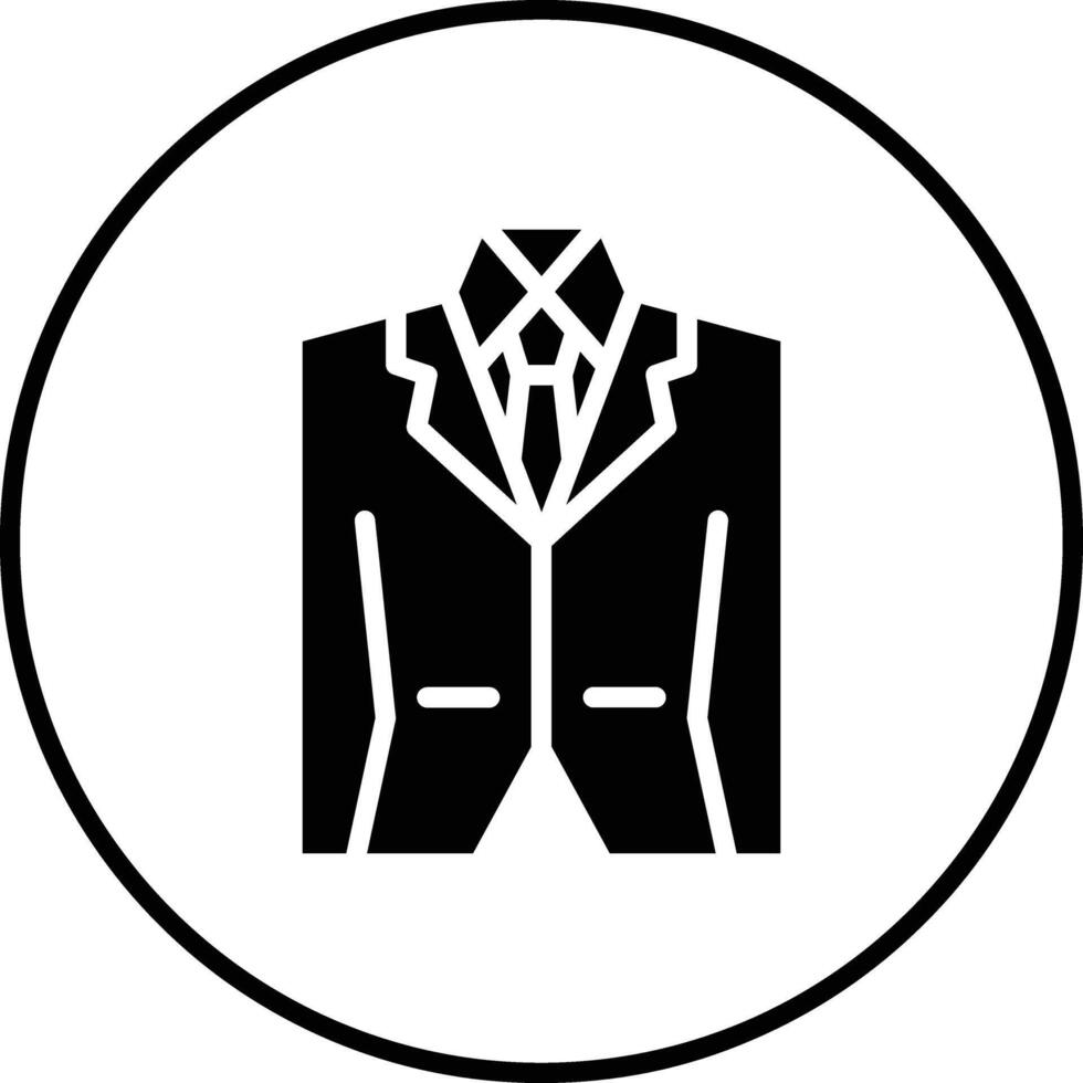 icono de vector de traje de hombre de boda